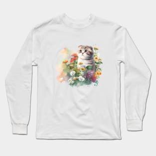 Scottish Fold cat Long Sleeve T-Shirt